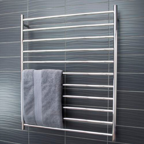 Radiant Heated Towel Rail (RTR05) 900mm x 1100mm - 11 bars ROUND