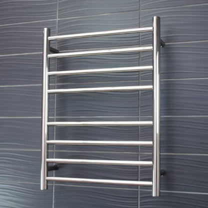Radiant Heated Towel Rail (RTR530) 530mm x 700mm - 8 bars ROUND