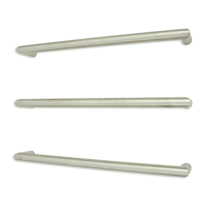 Radiant Single ROUND Bar Heated Towel Rail Kits (SBRTR) - Various Widths, Colour Finishes and Number of Bars Available