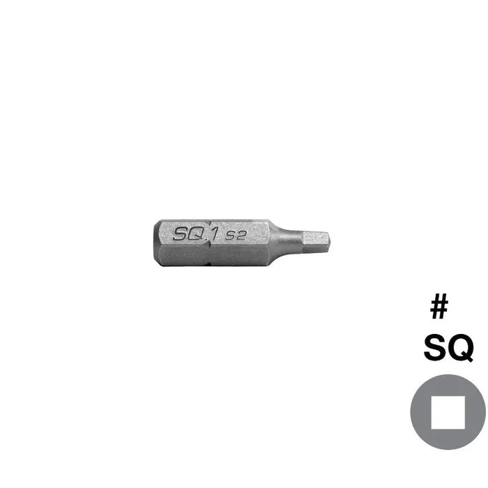 Square Drive Screwdriver Bit - Pack of 10