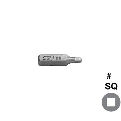 Square Drive Screwdriver Bit - Pack of 10