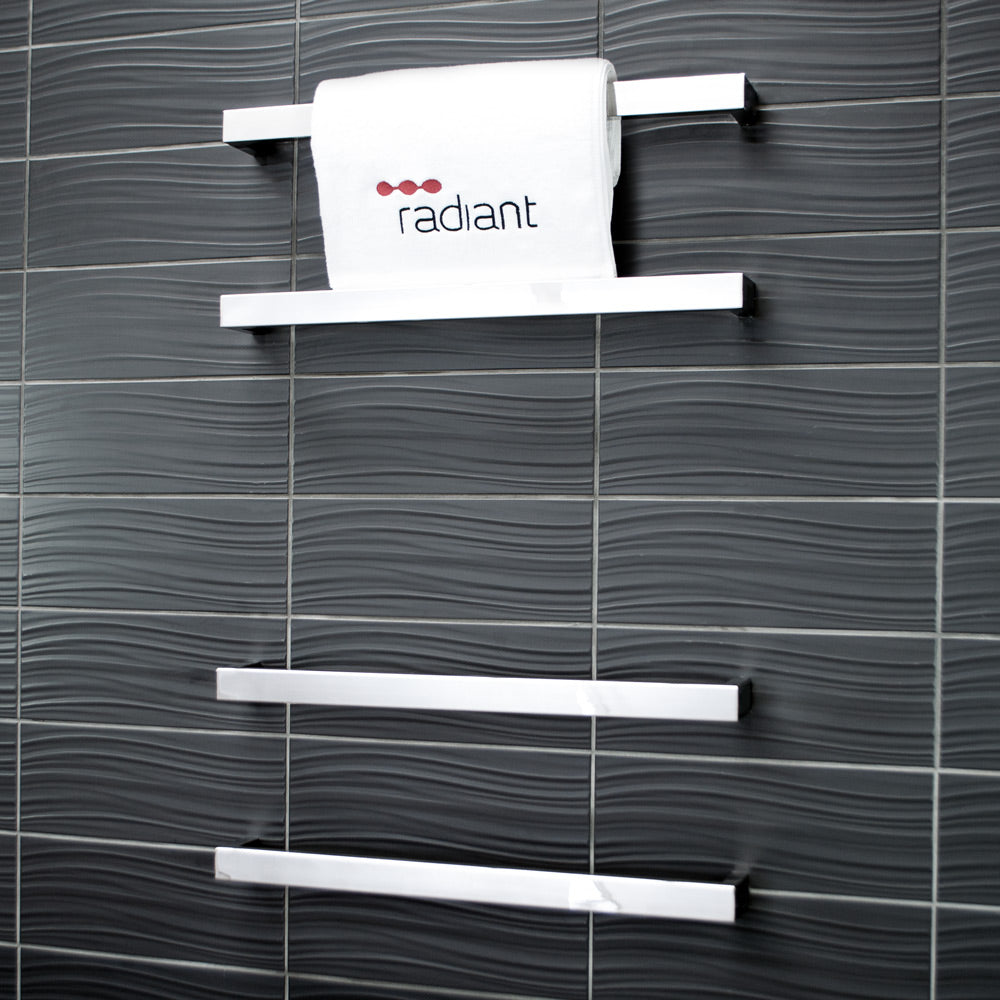 4 x Single Square Bar - Polished - 500 x 80mm 12W per bar