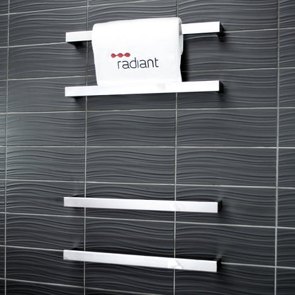 4 x Single Square Bar - Polished - 500 x 80mm 12W per bar