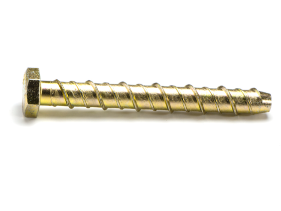 Flanged Hex Head Zinc Screwbolt - Various Diameter x Length and Box Quantities