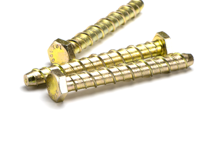 Flanged Hex Head Zinc Screwbolt - Various Diameter x Length and Box Quantities