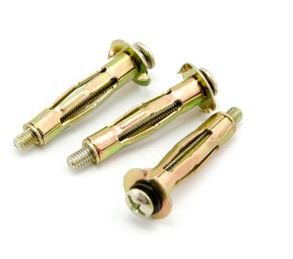 Macsim Hollow Wall Anchor Yellow Zinc Plated - Box of 100 - Various Sizes