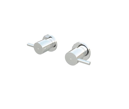 Meir Round Quarter Turn Wall Top Assemblies - Various Colour Finishes