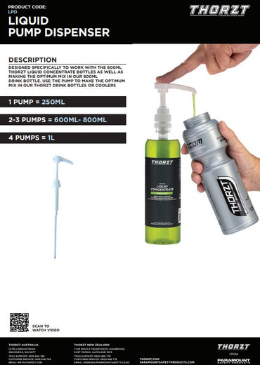 Thorzt Liquid Pump Dispenser