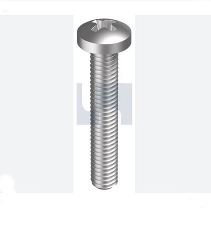 Macsim Pan Head Machine Screw Stainless Steel - Box of 100 - Two Sizes