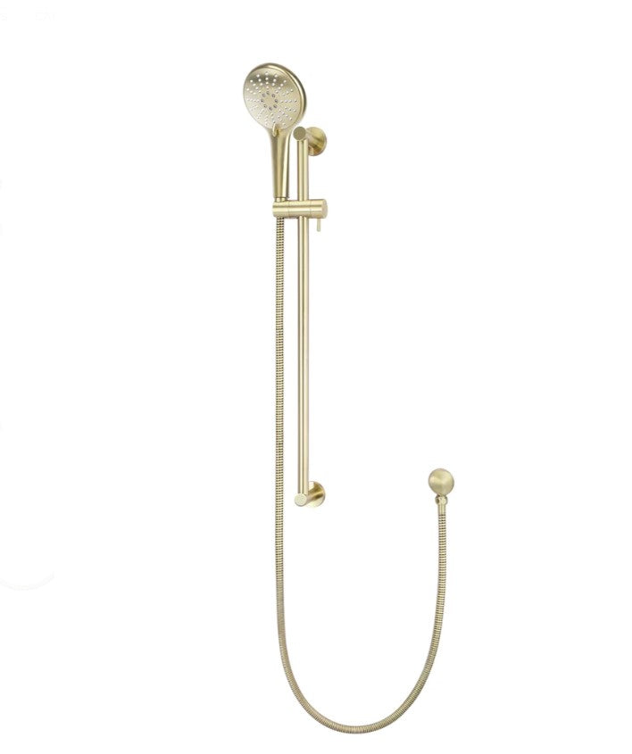 Meir Round 3-Function Hand Shower on Rail Column - Various Colour Finishes