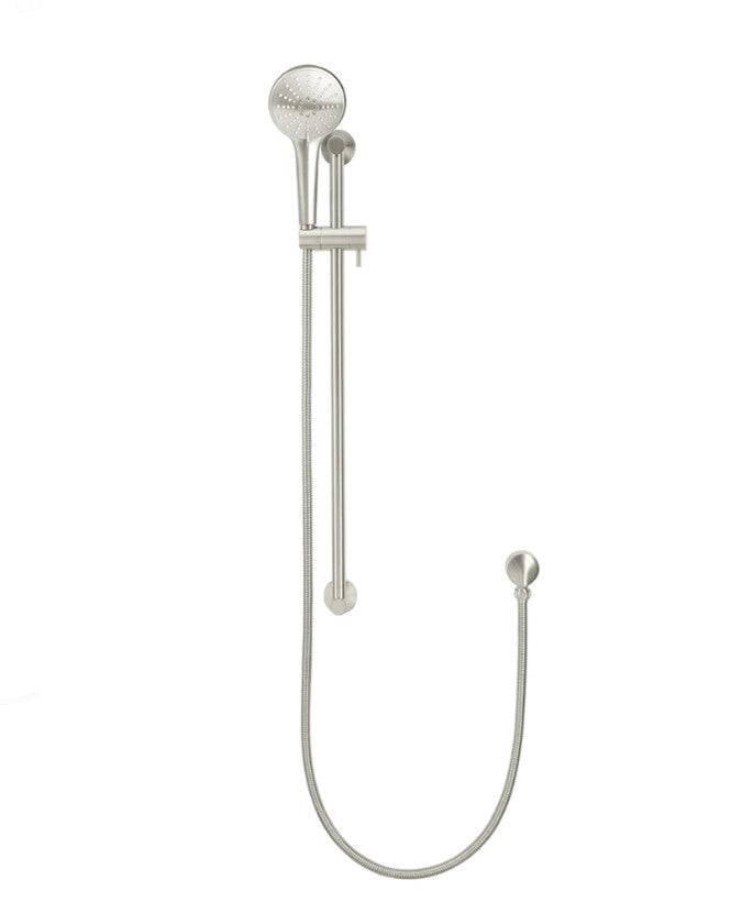 Meir Round 3-Function Hand Shower on Rail Column - Various Colour Finishes
