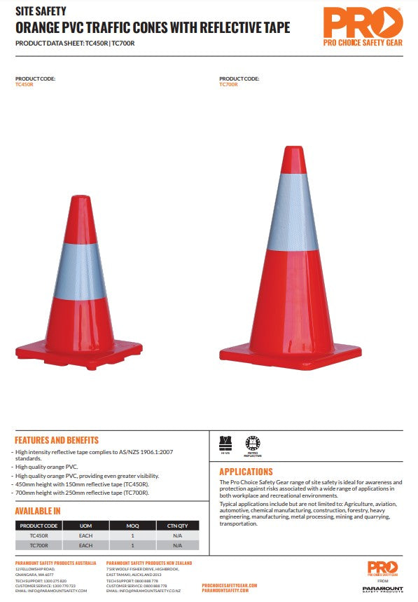Pro Choice Traffic Cones