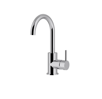 Meir Round Gooseneck Basin Mixer with Cold Start - Various Colour Finishes