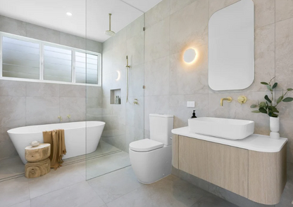 Meir Round Shower Rose 200mm - Various Colour Finishes