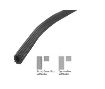 FLYPRO PVC Ribbed Spline - 300m Rolls - Various Diameters