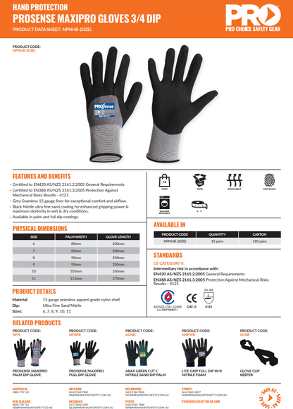 Pro Choice Prosense Maxipro 270 Half Back - 4 Size Options