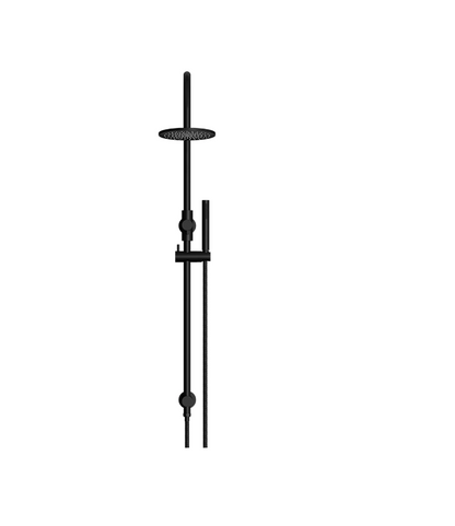 Meir Round Gooseneck Shower Set 200mm Rose + Single Function Hand Shower - Various Colour Finishes
