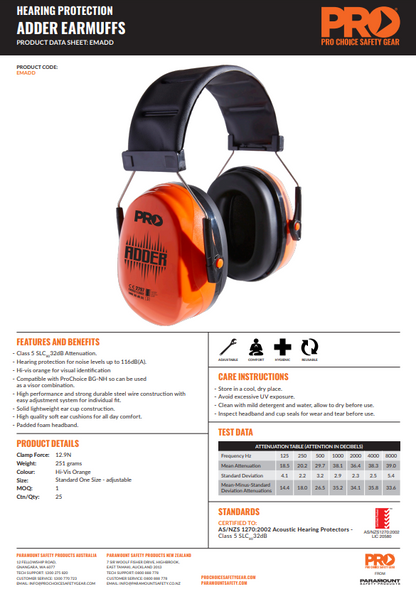 Pro Choice Adder Earmuffs and Striker Browguards with Visor Combo