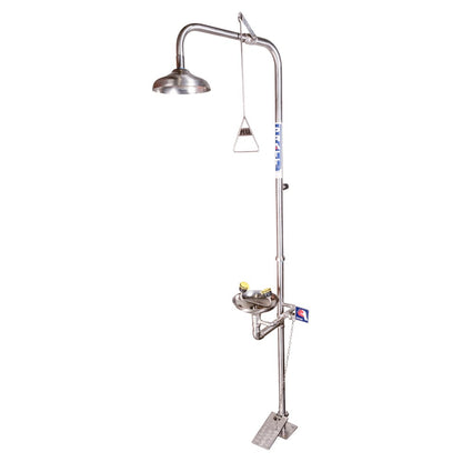 Pratt Emergency Showers & Eyewash Combinations Units - Foot Treadle, Face Wash and Bowl Options