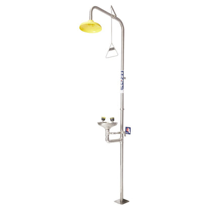 Pratt Emergency Showers & Eyewash Combinations Units - Foot Treadle, Face Wash and Bowl Options