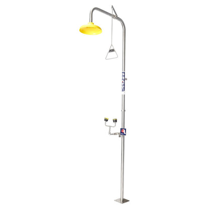 Pratt Emergency Showers & Eyewash Combinations Units - Foot Treadle, Face Wash and Bowl Options
