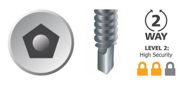 Pentaforce Pan Head Series 500 Self Drilling Galvanised Screw 12G Box of 1000 - in 2 Length Options