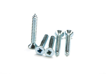 Macsim Countersunk Self Tapping Screws (Square Drive) Zinc Plated - Box of 1000 - Various Sizes