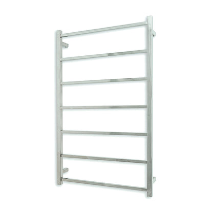 Radiant NON-Heated SQUARE Bar Towel Rails (SLTR02) 1130mm Tall - Multiple Widths in Mirror Polished or Matt Black Finishes