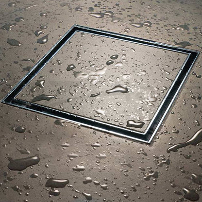 Radiant 316 Stainless Steel Square Tile Insert Shower Grate - 2 Size Options in 3 Outlet Sizes