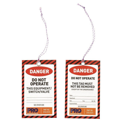 Pro Choice Site Safety Tags - Information, Danger or Caution Pack of 100