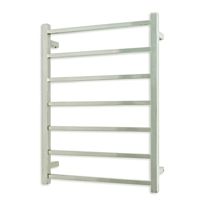 Radiant Heated Towel Rail (STR01) 600mm x 800mm - 7 Square Bars - Multiple Colour Finishes