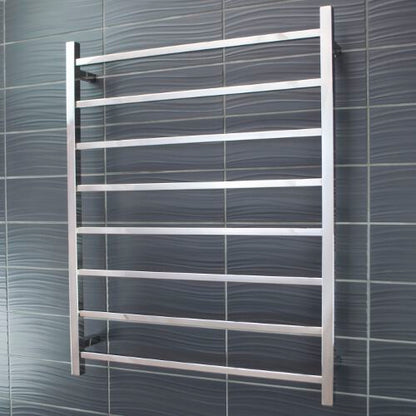 Radiant Heated Towel Rail (STR05) 800mm x 1000mm - 8 bars SQUARE