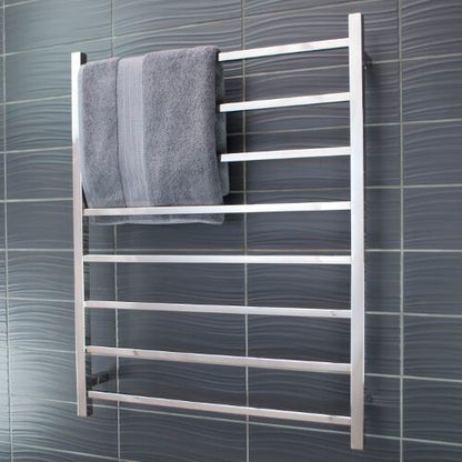 Radiant Heated Towel Rail (STR05) 800mm x 1000mm - 8 bars SQUARE