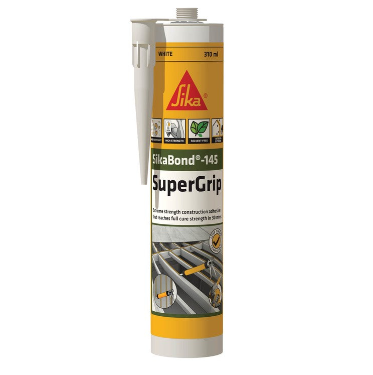 SikaBond 145 SuperGrip Construction Adhesive 310ml Cartridge - Box of 12