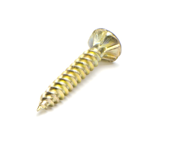 Macsim Type 17 Countersunk Head Screws Yellow Zinc Plated - Various Sizes and Quantities