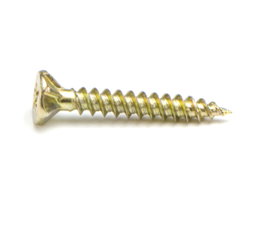 Macsim Type 17 Countersunk Head Screws Yellow Zinc Plated - Various Sizes and Quantities