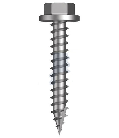 Type 17 Macsim Hex Head Screws Galvanised - Various Sizes, Quantities with Neoprene Washer Option
