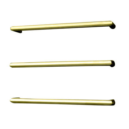 Radiant Single ROUND Bar Heated Towel Rail Kits (SBRTR) - Various Widths, Colour Finishes and Number of Bars Available