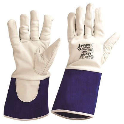 Pro Choice Pyromate Big Kev Welders Gloves - 1, 6 or 12 Pairs in 3 Size Options