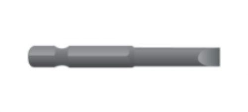 Prolok 1/4" Hex Slotted Drive Insert Bit Pack of 10 - in 3 Drive Sizes