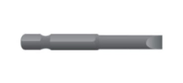 Prolok 1/4" Hex Slotted Drive Insert Bit Pack of 10 - in 3 Drive Sizes