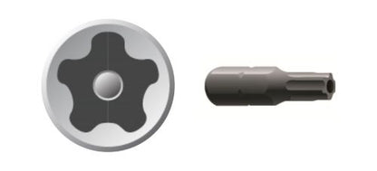 TorxPlus Insert Bit 1/4" Hex x 25mm - Various Sizes
