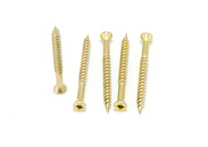Macsim Countersunk TRIM Head Drywall Screws Yellow Zinc Plated - Box of 1000 - Various Sizes