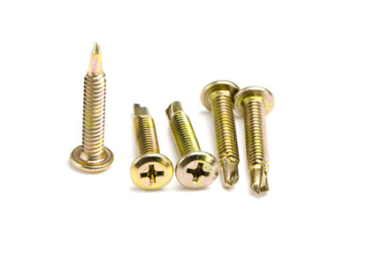 Macsim Wafer Head Self Drilling Screws (Phillips Drive) Yellow Zinc Plated – Various Sizes and Quantities