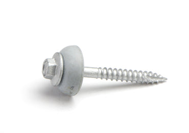Type 17 Galvanised Hex Washer Face Head Roofing Screw + Dome Washer 12g x 50mm - Box of 1000