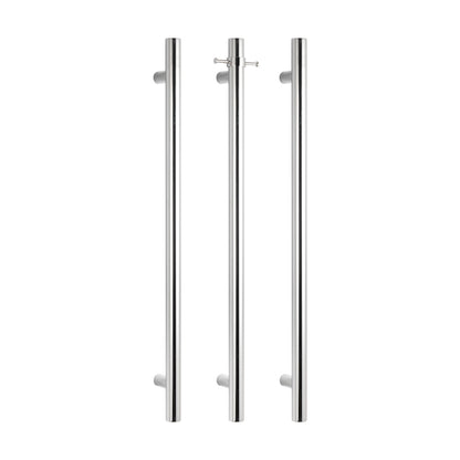 Radiant Vertical ROUND Bar Towel Rail - Multiple Bar and Hook Kits in Various Colours
