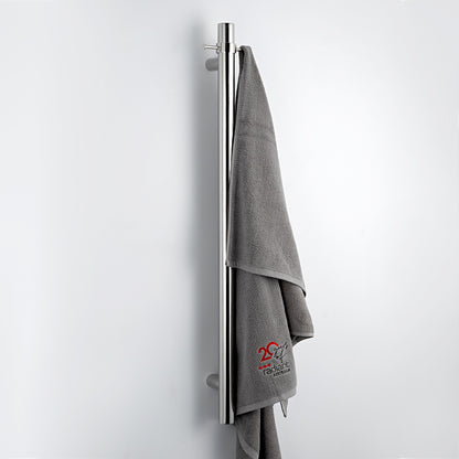 Radiant Vertical ROUND Bar Towel Rail - Multiple Bar and Hook Kits in Various Colours