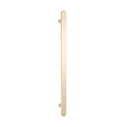 Radiant Flat Bar Vertical Towel Rail - Warm Brushed Nickel