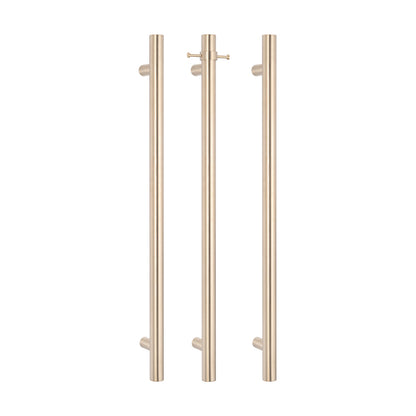 Radiant Vertical ROUND Bar Towel Rail - Multiple Bar and Hook Kits in Various Colours