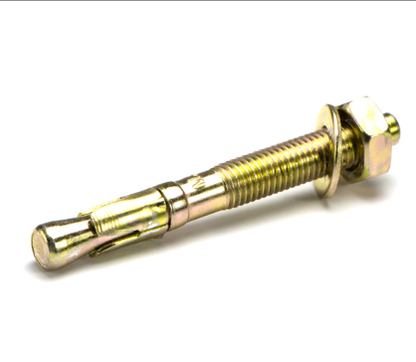 Macsim Hex Head Wedge Anchor Yellow Zinc Plated - Various Sizes and Quantities